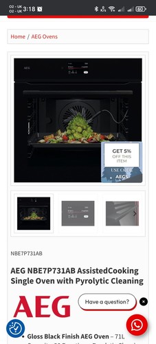 Aeg nbe7p731ab forno - aeg,